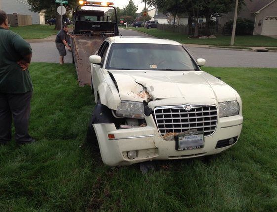 Sedan Crashes Into a Beach Home in Virginia