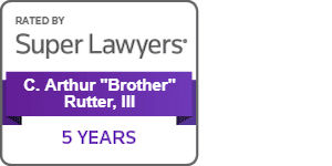 Brother Rutter 5 Year Super Lawyer Badge