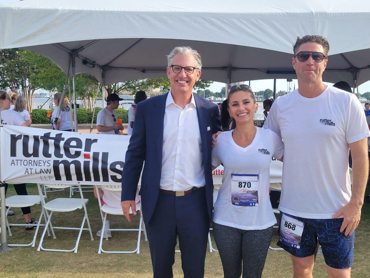 Adam Lotkin at ADP 5K Gina Montgomery, Adam Lotkin at ADP 5K