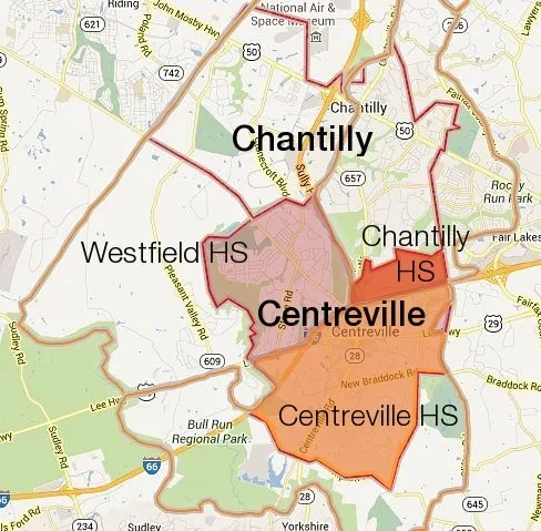 Centreville map