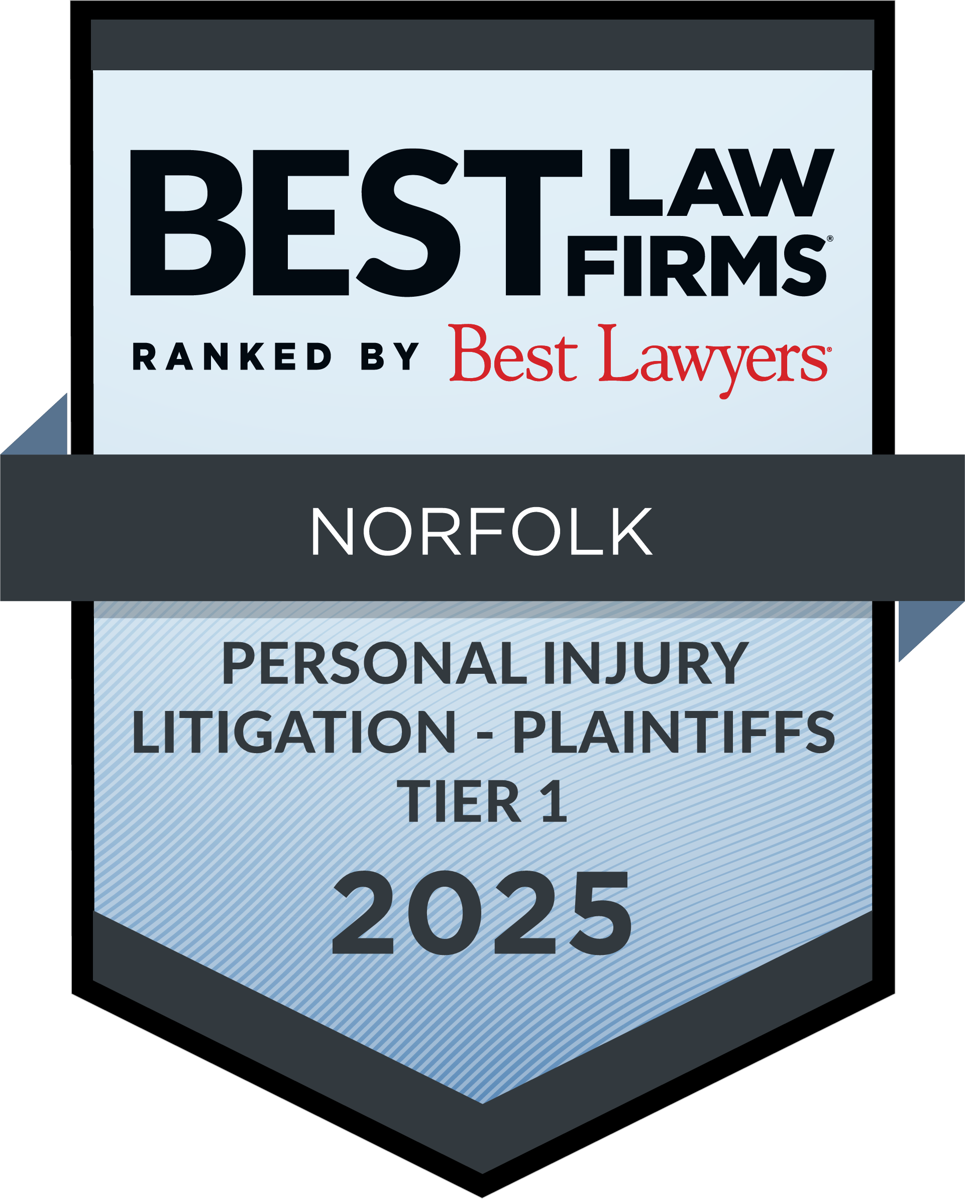 Best Law Firms - Regional Tier 1 Badge best-personal-injury-law-firm-award